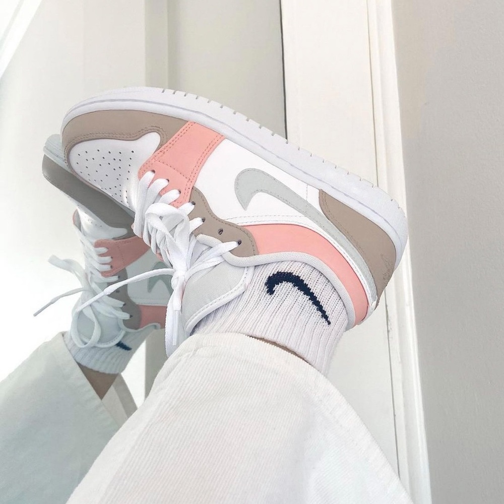 Neutral Shades Custom Air Jordan 1 Lows